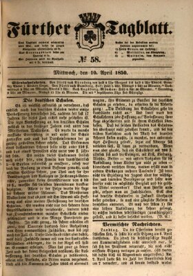 Fürther Tagblatt Mittwoch 10. April 1850