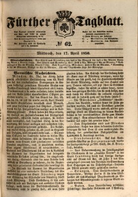 Fürther Tagblatt Mittwoch 17. April 1850