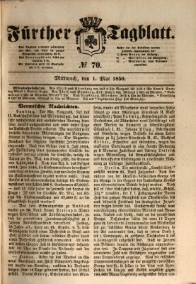 Fürther Tagblatt Mittwoch 1. Mai 1850