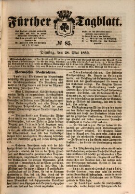 Fürther Tagblatt Dienstag 28. Mai 1850