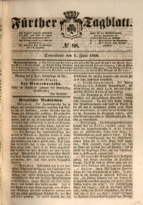 Fürther Tagblatt Samstag 1. Juni 1850