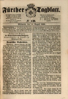 Fürther Tagblatt Mittwoch 14. August 1850