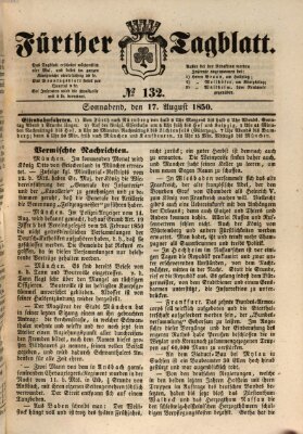 Fürther Tagblatt Samstag 17. August 1850