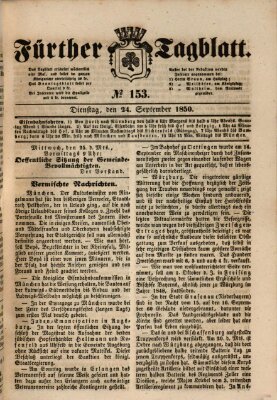 Fürther Tagblatt Dienstag 24. September 1850