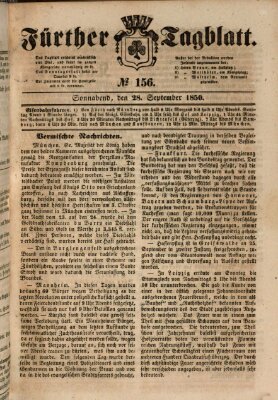 Fürther Tagblatt Samstag 28. September 1850