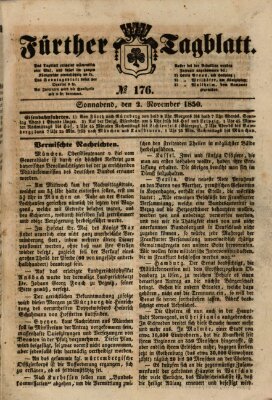 Fürther Tagblatt Samstag 2. November 1850