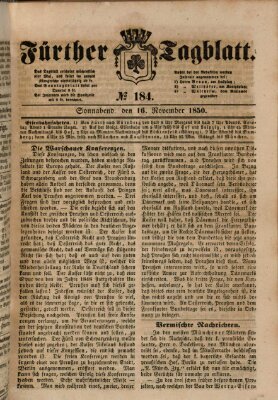 Fürther Tagblatt Samstag 16. November 1850