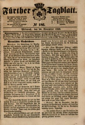 Fürther Tagblatt Mittwoch 20. November 1850