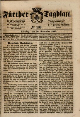 Fürther Tagblatt Dienstag 26. November 1850