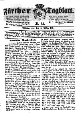 Fürther Tagblatt Mittwoch 5. März 1851