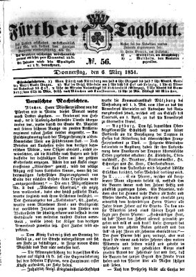 Fürther Tagblatt Donnerstag 6. März 1851