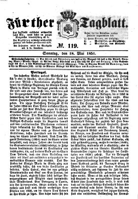 Fürther Tagblatt Sonntag 18. Mai 1851