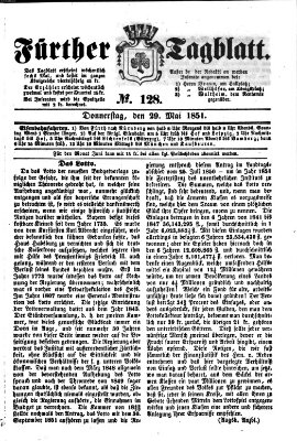 Fürther Tagblatt Donnerstag 29. Mai 1851