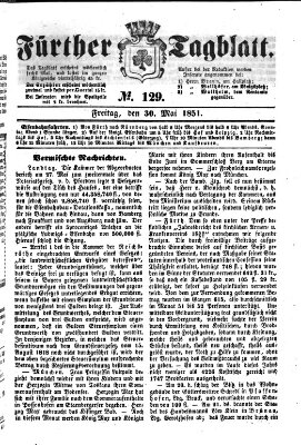 Fürther Tagblatt Freitag 30. Mai 1851