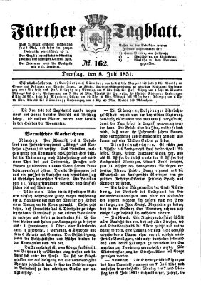 Fürther Tagblatt Dienstag 8. Juli 1851