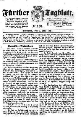 Fürther Tagblatt Mittwoch 9. Juli 1851