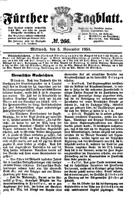 Fürther Tagblatt Mittwoch 5. November 1851