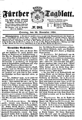 Fürther Tagblatt Sonntag 23. November 1851