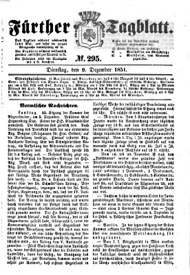 Fürther Tagblatt Dienstag 9. Dezember 1851