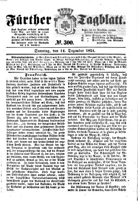 Fürther Tagblatt Sonntag 14. Dezember 1851