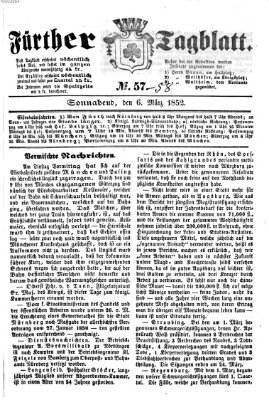 Fürther Tagblatt Samstag 6. März 1852