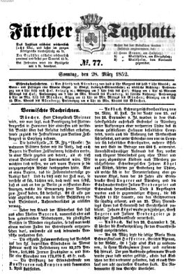 Fürther Tagblatt Sonntag 28. März 1852