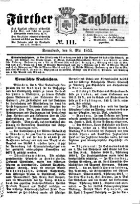 Fürther Tagblatt Samstag 8. Mai 1852