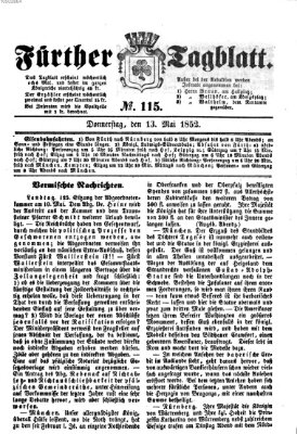 Fürther Tagblatt Donnerstag 13. Mai 1852