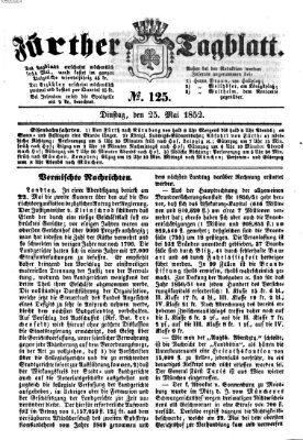 Fürther Tagblatt Dienstag 25. Mai 1852