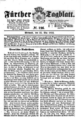 Fürther Tagblatt Mittwoch 26. Mai 1852