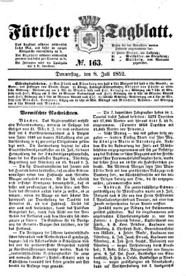 Fürther Tagblatt Donnerstag 8. Juli 1852