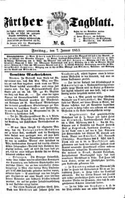 Fürther Tagblatt Freitag 7. Januar 1853