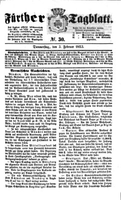 Fürther Tagblatt Donnerstag 3. Februar 1853