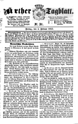 Fürther Tagblatt Freitag 4. Februar 1853