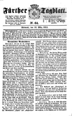 Fürther Tagblatt Mittwoch 16. März 1853