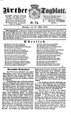 Fürther Tagblatt Sonntag 27. März 1853