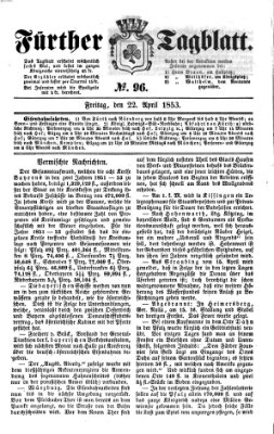 Fürther Tagblatt Freitag 22. April 1853