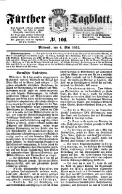 Fürther Tagblatt Mittwoch 4. Mai 1853