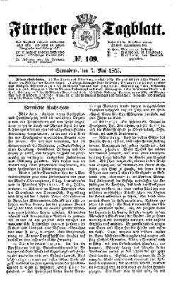 Fürther Tagblatt Samstag 7. Mai 1853