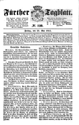 Fürther Tagblatt Freitag 20. Mai 1853