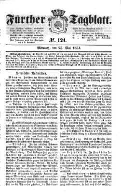 Fürther Tagblatt Mittwoch 25. Mai 1853