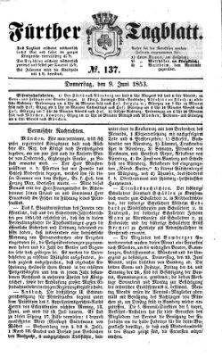 Fürther Tagblatt Donnerstag 9. Juni 1853