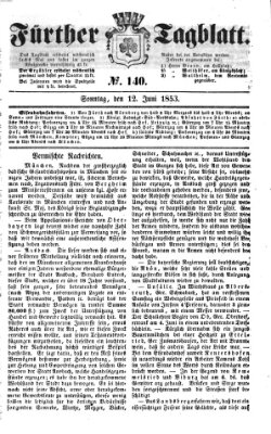 Fürther Tagblatt Sonntag 12. Juni 1853