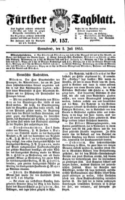 Fürther Tagblatt Samstag 2. Juli 1853