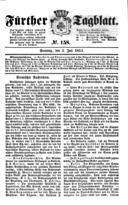 Fürther Tagblatt Sonntag 3. Juli 1853