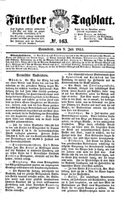 Fürther Tagblatt Samstag 9. Juli 1853