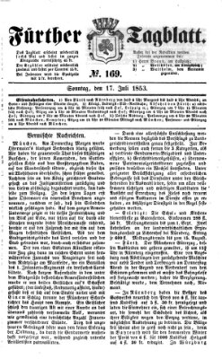 Fürther Tagblatt Sonntag 17. Juli 1853