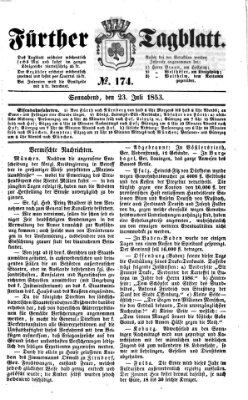 Fürther Tagblatt Samstag 23. Juli 1853