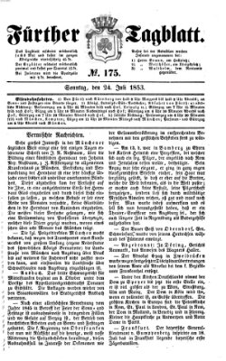 Fürther Tagblatt Sonntag 24. Juli 1853