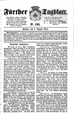 Fürther Tagblatt Freitag 5. August 1853